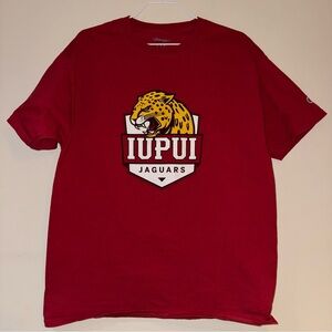 Champion Red IUPUI Jaguars Short Sleeve Tee